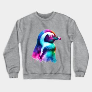 trippy penguin Crewneck Sweatshirt